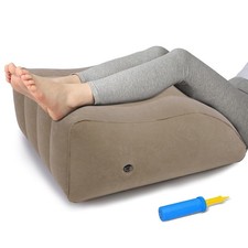ZYODUOB Inflatable Leg Elevation Pillow, Wedge Pillow for Sleeping, Camel