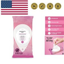 Simply Sensitive Daily Gentle Feminine Wipes, Removes Odor, pH Balanced, 32 c...