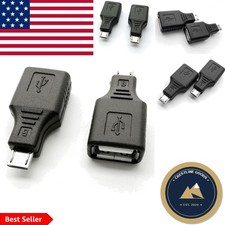 Compact USB OTG Adapter 2-Pack: Effortless Connection for Tablets Smartphones