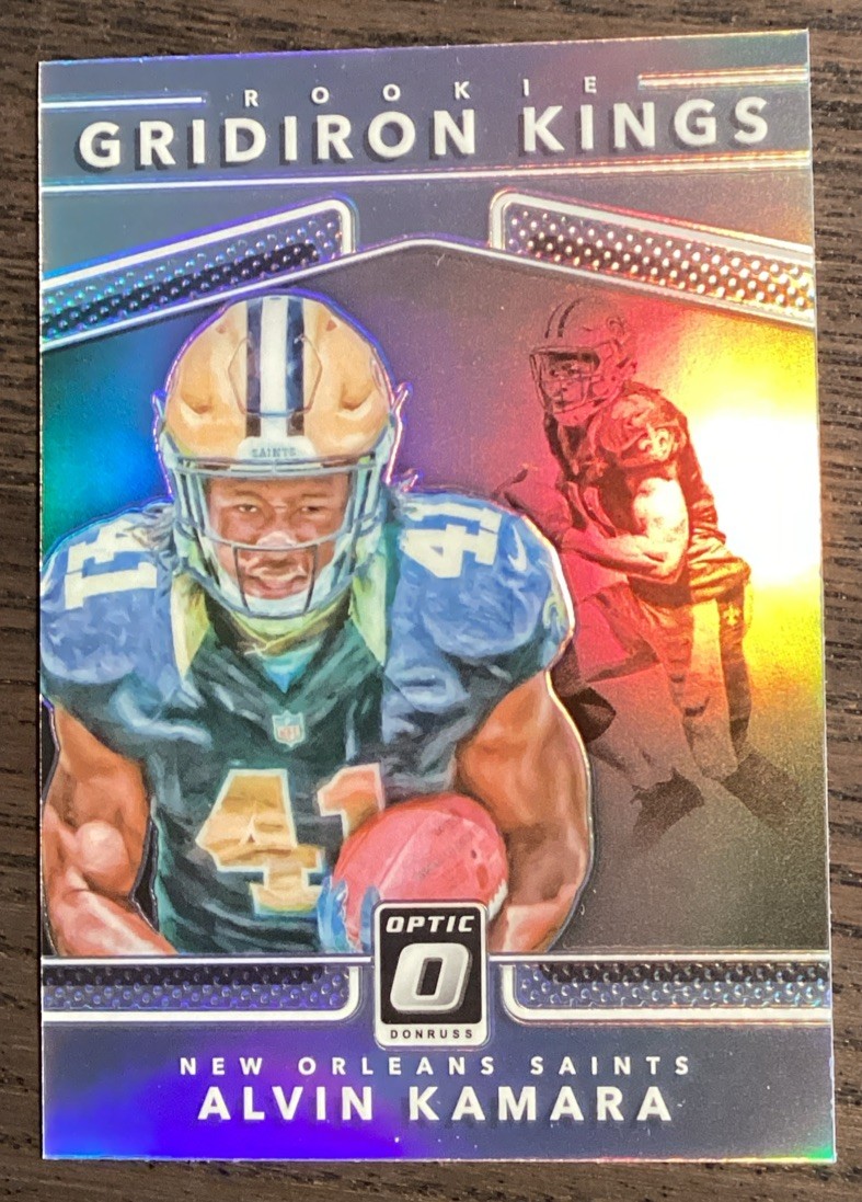 2017 Panini Donruss Optic Alvin Kamara Rookie Gridiron Kings Holo Prizm #11