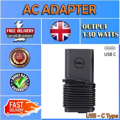 Dell Original DP/N 0K00F5 Netzteil 20V 6,5A 130W USB-C USB Typ-C AC Ladegerät