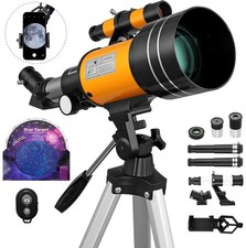 300mm Astronomical Telescope 150X with Phone Adapter Barlow Lens for Kids Gift