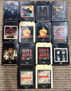🔥 KISS 8 TRACK TAPE LOT RARE 14 AUCOIN CASABLANCA ORIGINALS 1975 1976 not LP 🔥