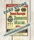 1930's Three Dagger Jamaica Rum Kingston Jamaica tin sign