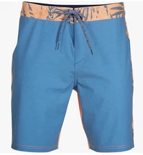New Salt Life Color Block Smooth Sailin Board Shorts Blue 34 Live Salty SALTLIFE