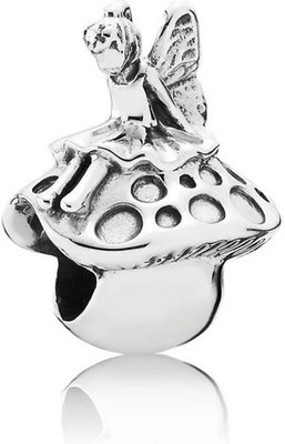 Genuine Pandora Forest Fairy Sitting On Mushroom Charm Sterling Silver 791734