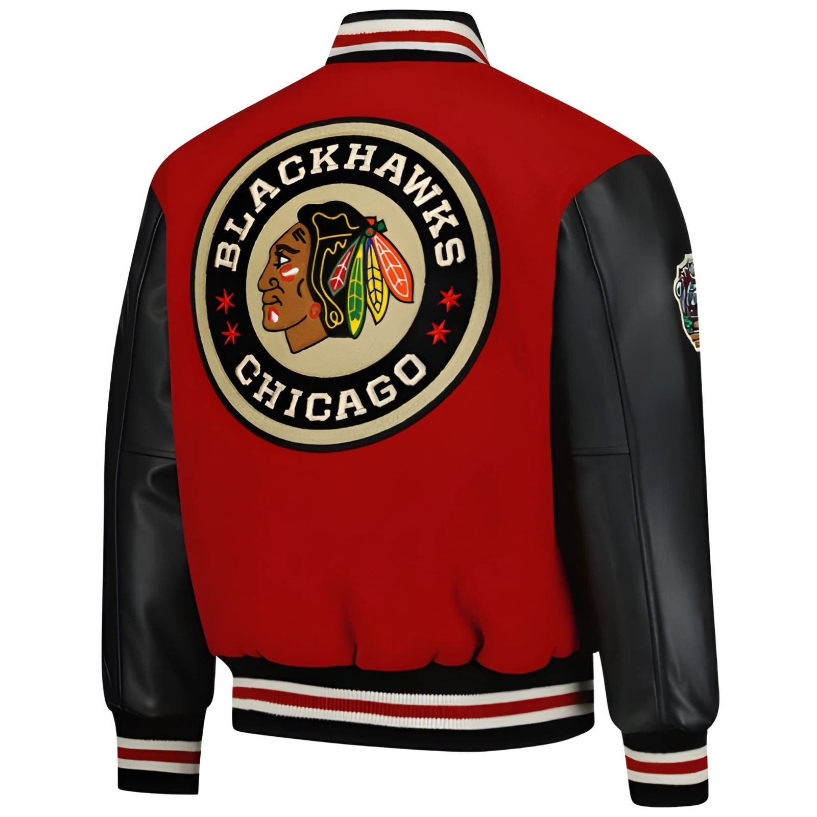Chicago Blackhawks Baseball Jacket, Baseball Jacket Gift for Fan
