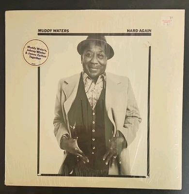 Muddy Waters – Hard Again Vinyl LP VG+ Blue Sky PZ 34449 Still In Shrink! VTG - Image 1 of 4