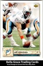 1992 Upper Deck #464 Jeff Uhlenhake Miami Dolphins NFL Football