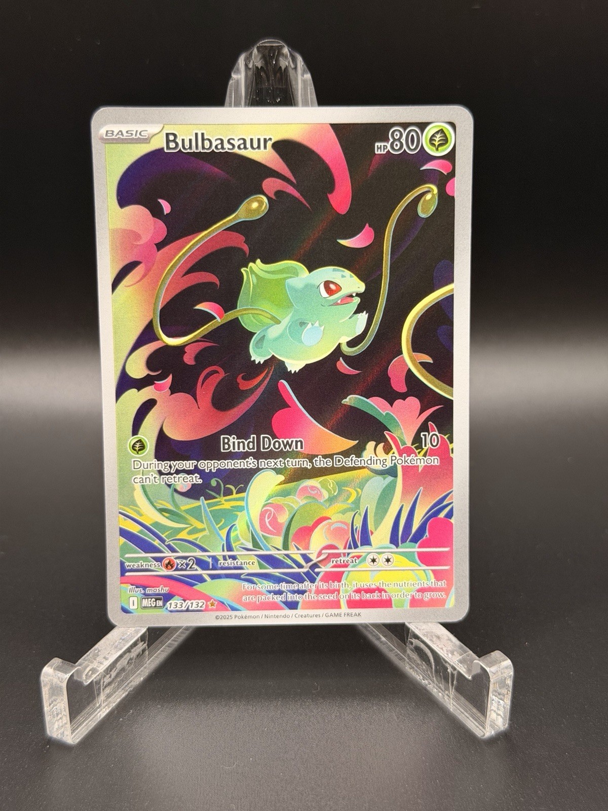2025 Pokemon Me01: Mega Evolution Holo - Bulbasaur 133 - NM