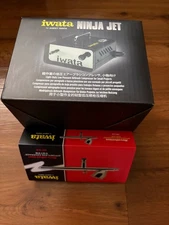 Unopened Airbrush Iwata Ninja Jet Compressor with the Iwata Revolution Pen