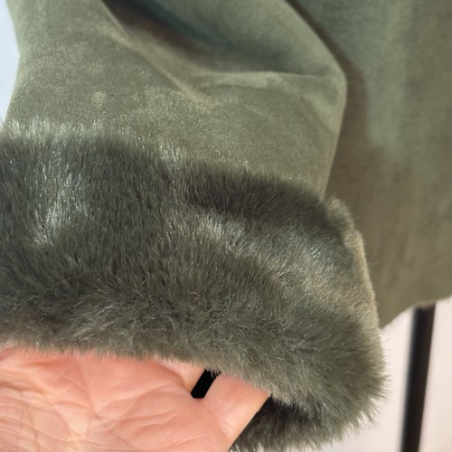 Veste Coaco New York En Daim Vegan Et Fourrure - Taille S, Occasion Très Bon état