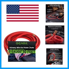 1/0 AWG Red Copper-Clad Aluminum Wire - Versatile for Battery Inverter Devices
