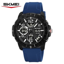 SKMEI Men Quartz Watch Fashion Digital Wristwatch Alarm LED Electronic Boy Watch