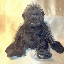 Webkinz Gorilla Plush 8" Black Monkey Ganz HM040 Retired No Code Tush Tag VGC