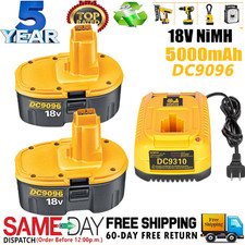 2Pack 18 Volt XRP for DeWalt Battery  Charger DC9096-2 DC9098 DC9099 DW9096
