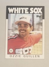 1986 TOPPS #254 OZZIE GUILLEN RC CHICAGO WHITE SOX - ROOKIE CARD . rookie card picture