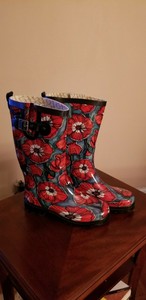 chooka floral rain boots