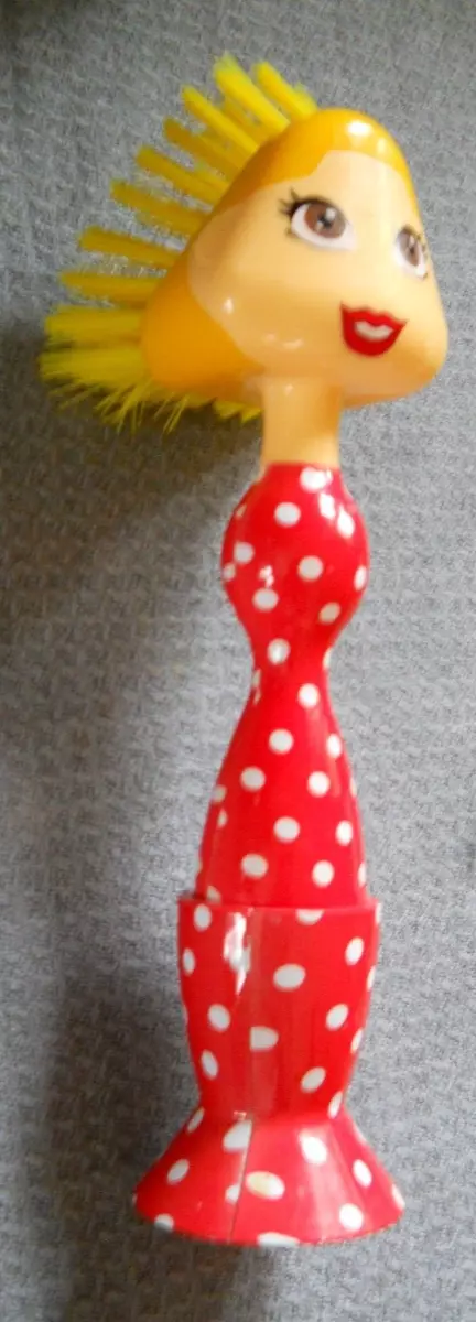 Lady dish brush with stand new arrivals