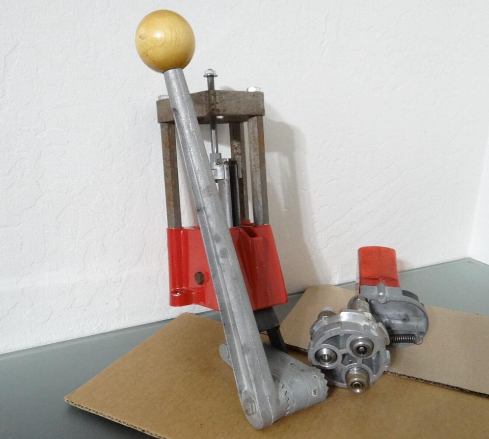 LEE Turret Reloading Press Powder Measure & 9mm Dies Parts eBay