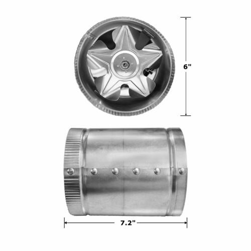 Soffiatore aria scarico ventilazione booster condotto in linea iPower 4" 6" 8" pollici - Foto 8 di 12