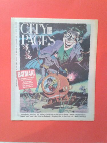 PORTADA DE BATMAN - ARTE DE JERRY ROBINSON - PERIÓDICO CITY PAGES -- 21 de junio de 1989 - Imagen 1 de 1