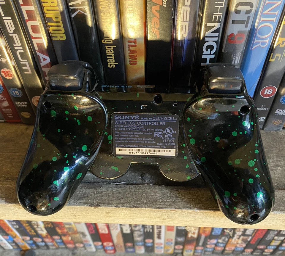 Sony Black Zombie Green PS3 Wireless Game DualShock 3 Controller PlayStation Pad - Image 3 of 4