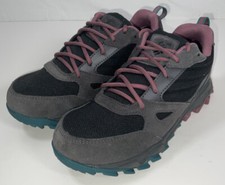 Women  s Columbia IVO Trail Waterproof Hiking Shoes Black  Mauve - Size 5