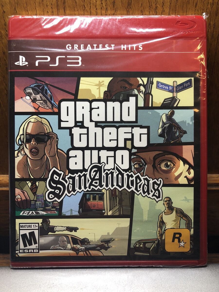 Grand Theft Auto San Andreas Playstation 3 PS3 Rockstar Brand New Free  Shipping 710425476938