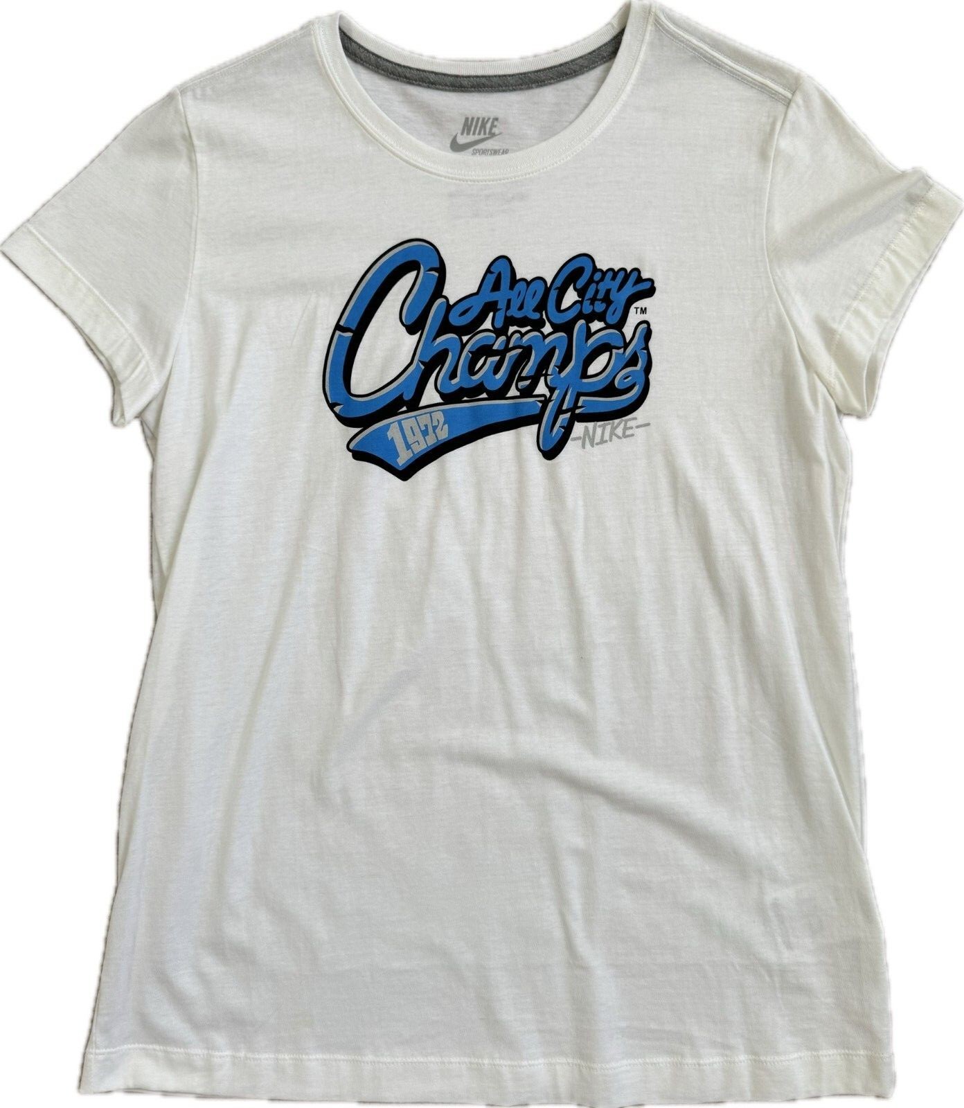 ЖЕНСКАЯ БЕЛАЯ футболка NIKE REGULAR FIT, размер L, #579563-100