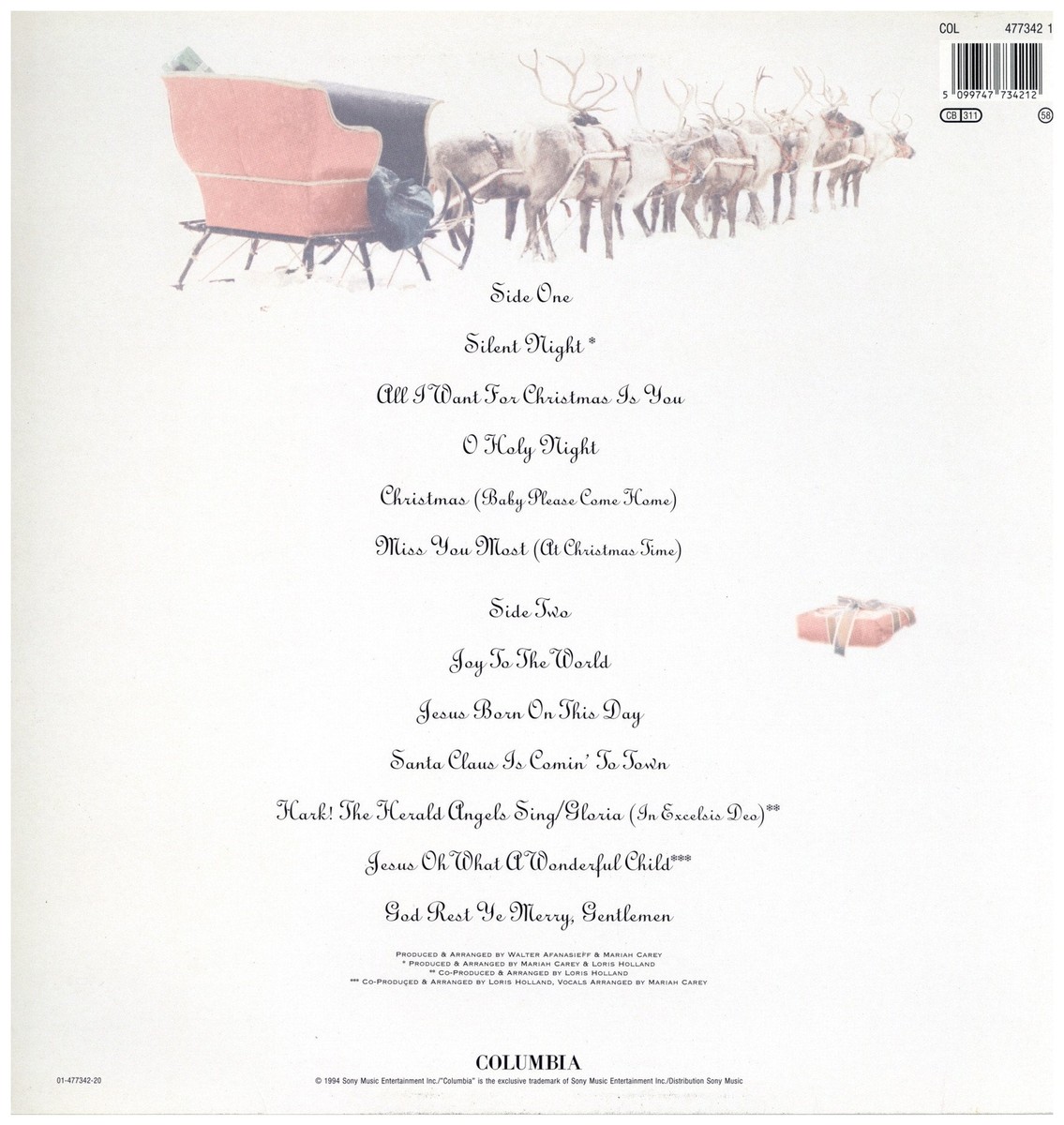 Mariah Carey - Merry Christmas '94 LP EU ORG!VG+/EX- | eBay