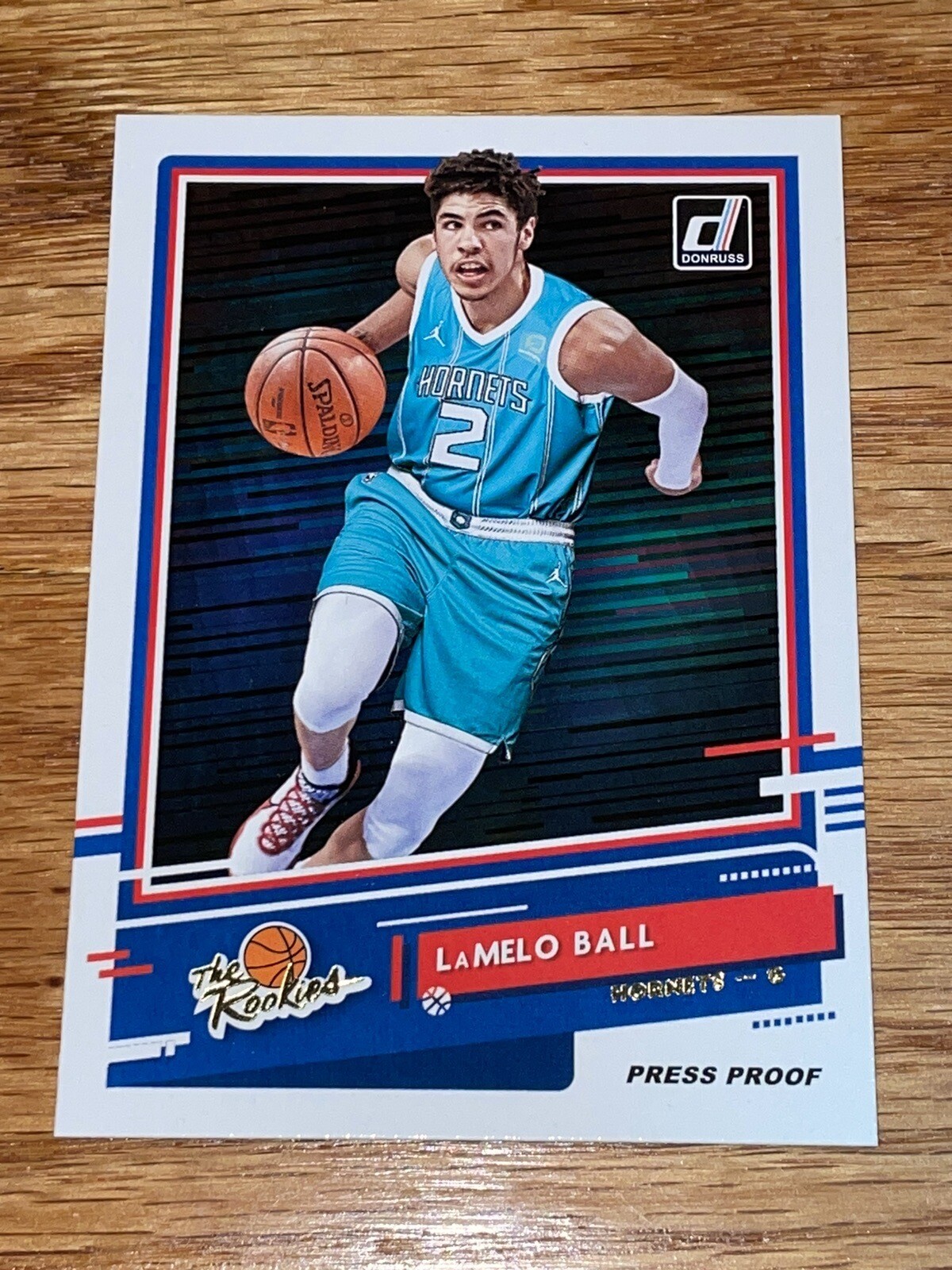 2020-21 Donruss Lamelo Ball The Rookies Press Proof #1 Charlotte Hornets