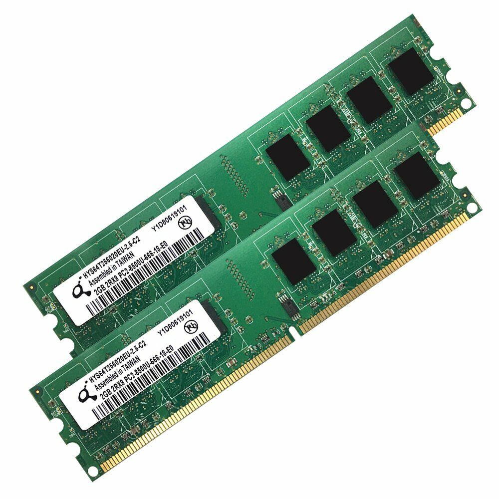 4GB kit 2x 2GB DDR2 1066MHz PC2-8500U DIMM Desktop Gaming Memory