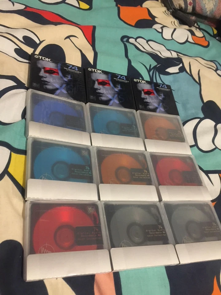 6assorted Mini Disc disks shells for Sony MD Mini disc disk Disks Brand New Seal - Image 3 of 4