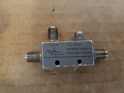 Omni Spectra 2025-6020-20 dB RF Microwave Directional Coupler 6-18GHz SMA(f) #15