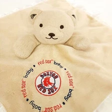 Baby Fanatic Boston Red Sox Lovey Security Blanket Satin Border, Back 13"