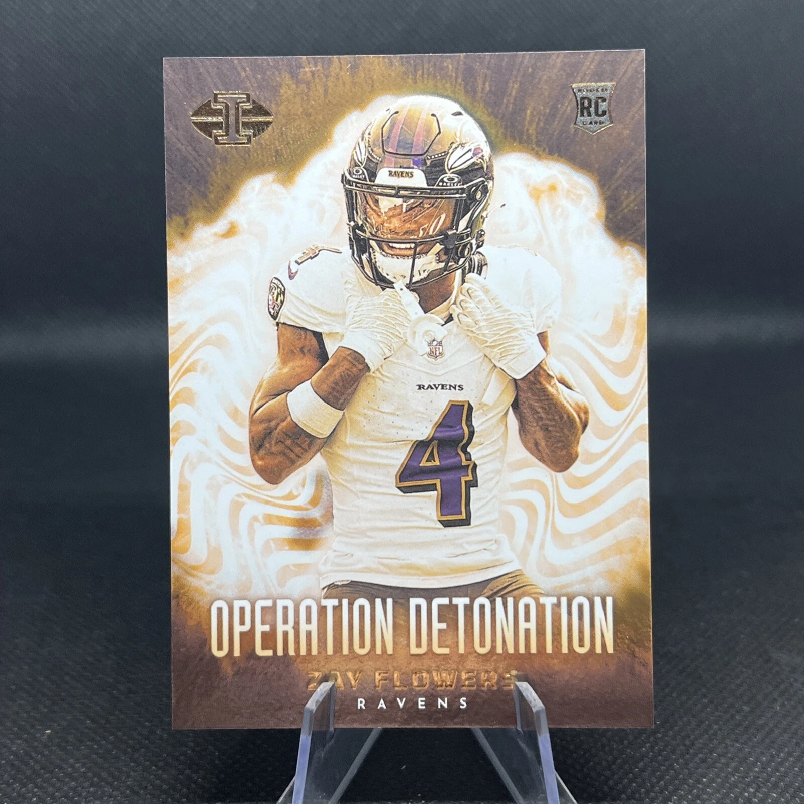 2023 Panini Illusions #25 Zay Flowers Operation Detonation Ravens