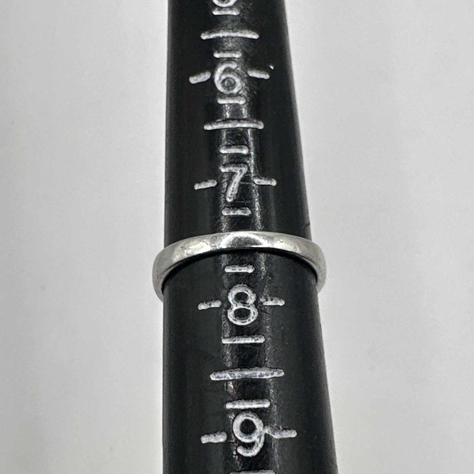 Rectangle White Stone Sterling Silver Ring Size 7… - image 10