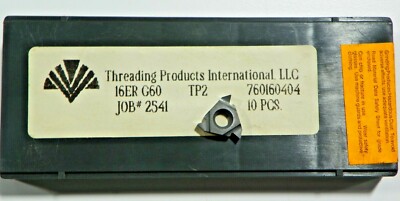 10 PIECES, TPI, 16ER G60 TP2 CARBIDE INSERTS,   H458