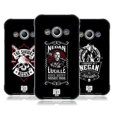 OFFICIAL AMC THE WALKING DEAD NEGAN BIKER ART SOFT GEL CASE FOR SAMSUNG PHONES 4