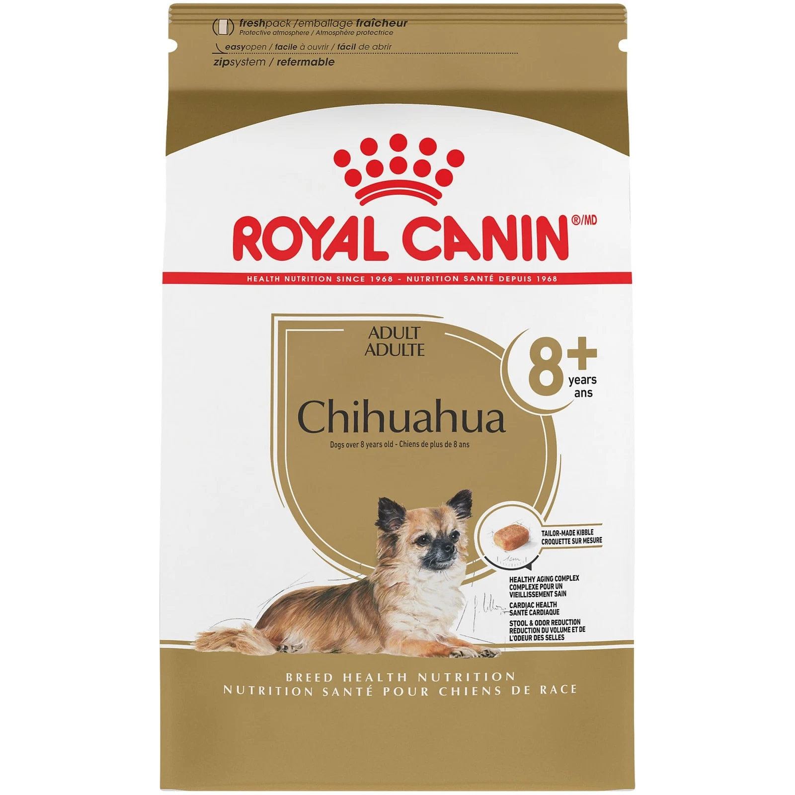 Royal Canin Chihuahua Adult 8 Dry Dog Food 2.5 Pound for Senior Dogs
