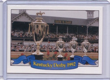 1993 HORSE RACE STAR CARDS KENTUCKY DERBY IDBLUE #118A THE PRIZE