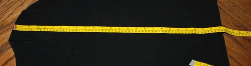 Suéter Pullover Grande USADO DOS VECES Coldwater Creek Negro Pointelle V Inserto LS - Imagen 9 de 9