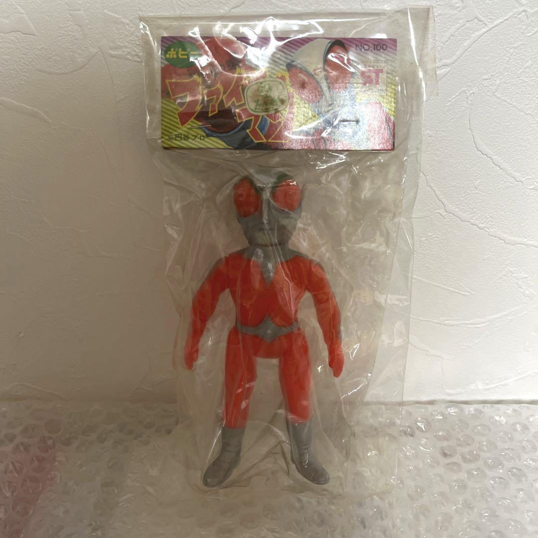 Action Figure Tsuburaya Pro Flame Man Fireman Middle Size Sofubi