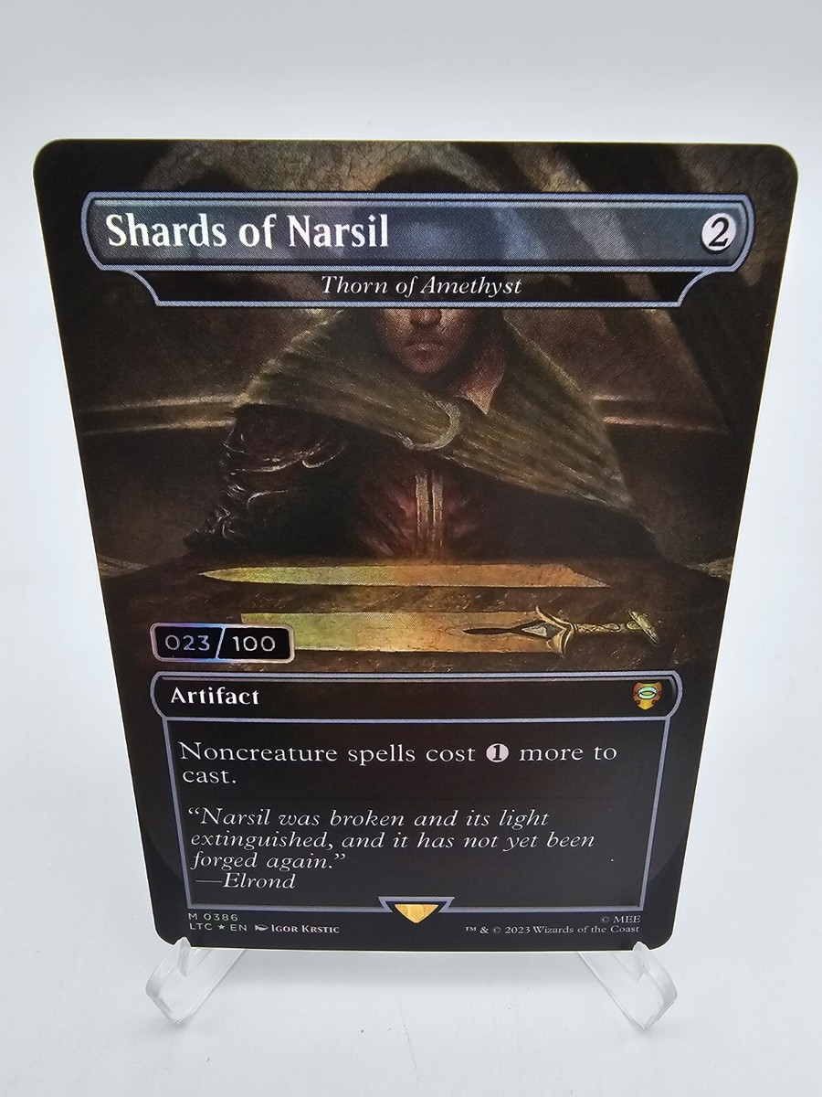 MTG Lord of the Rings Shards of Narsil Thorn of Amethyst Serial Numbered 023/100 | eBay MTG Lord of the Rings Shards of Narsil Thorn of Amethyst Serial Numbered 023/100 | eBay