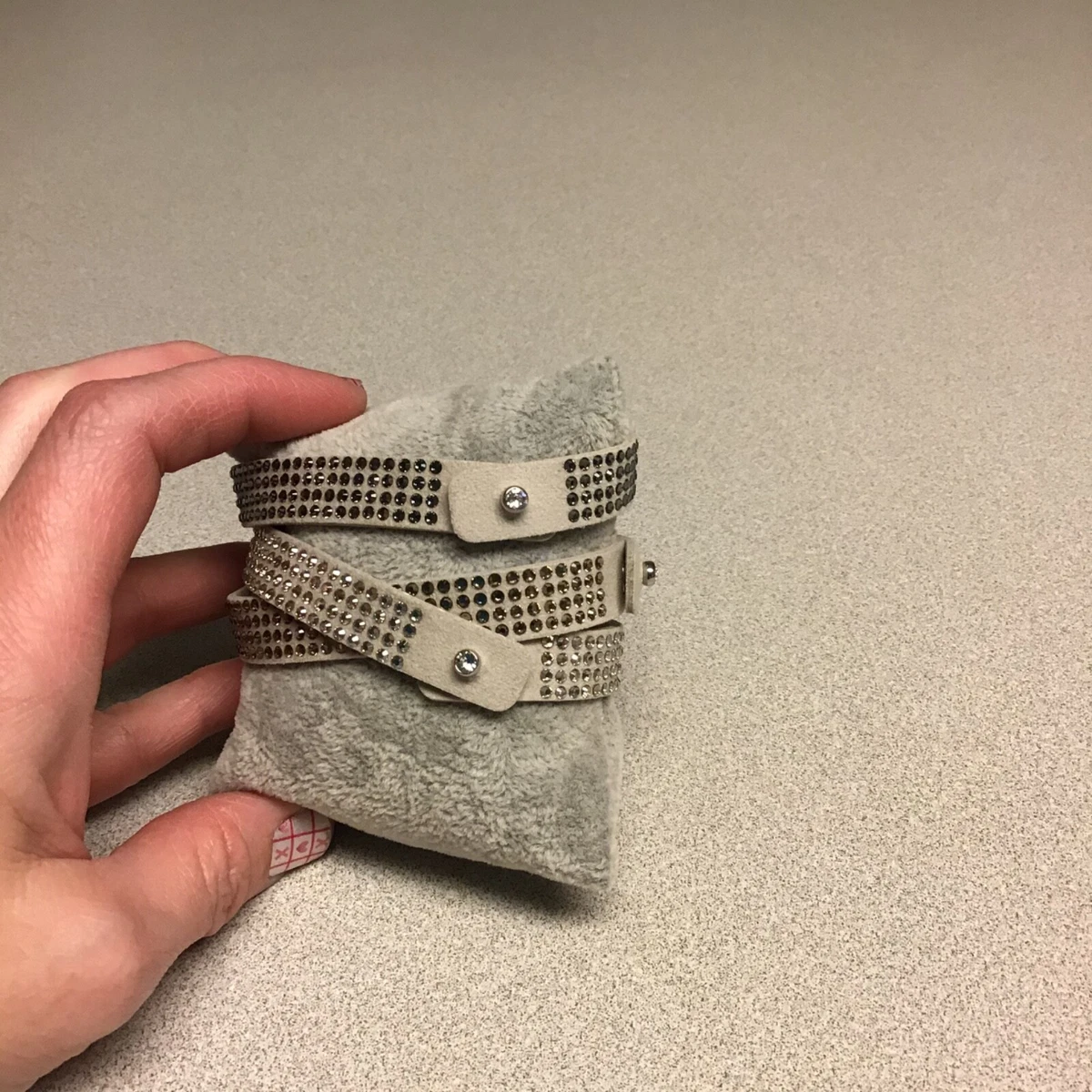 Touchstone Crystal Tri-Wrap Bracelet, Grey Touchstone Wrap Star Bracelet Dark Grey | Mercari main image 3