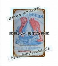 Rice's Seeds Cambridge NY Valley Seed Gardens Cabbage metal tin sign room ideas