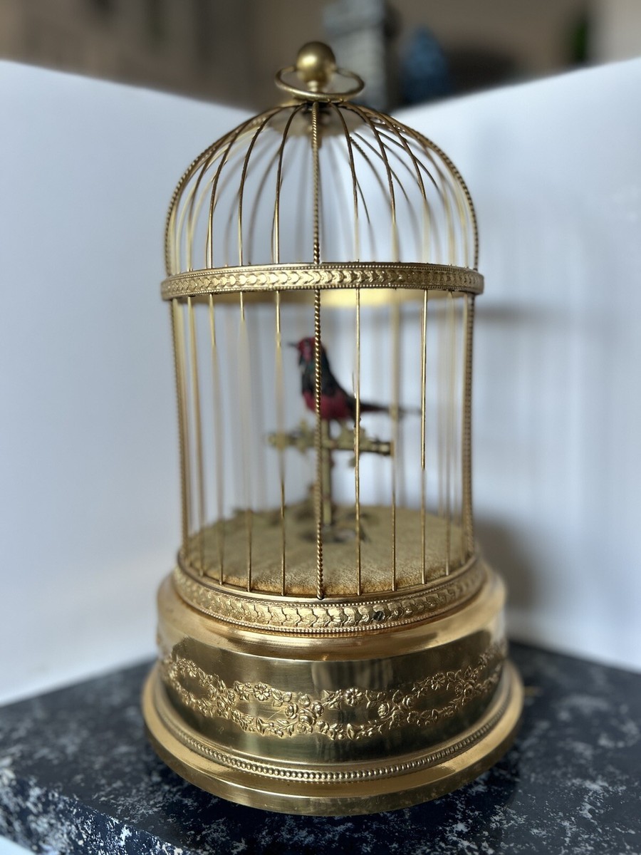 ANTIQUE French BONTEMS Singing Bird Cage Mechanical Automaton | eBay