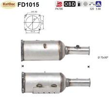 ✅ Ruß-Partikelfilter für Citroen C4, Peugeot 307, 2.0 HDi, 100kW, Euro 4
