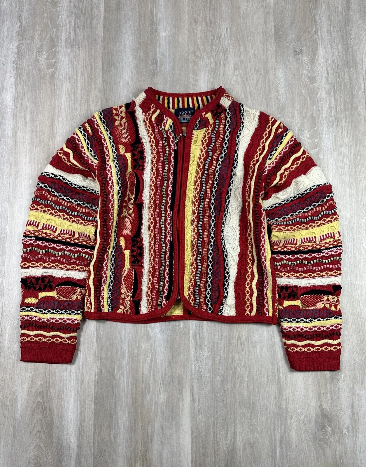 SUPREME Cardigan Coogi Australia piumino sotto blu taglia extra small? Maglia multicolore
